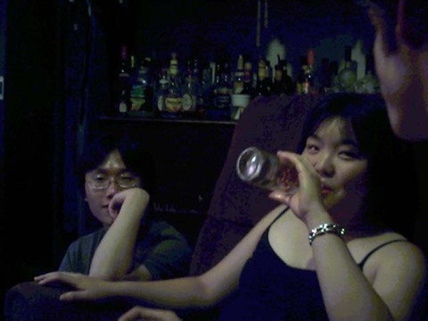 Masumi drinking up