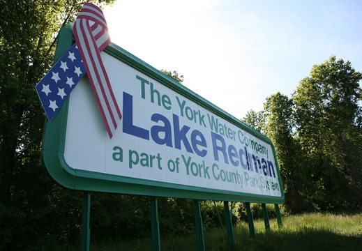 Lake Redman Sign