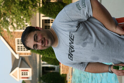 Adam Edelstein by the pool