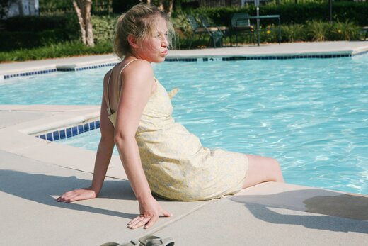 Becca Chodroff by the pool